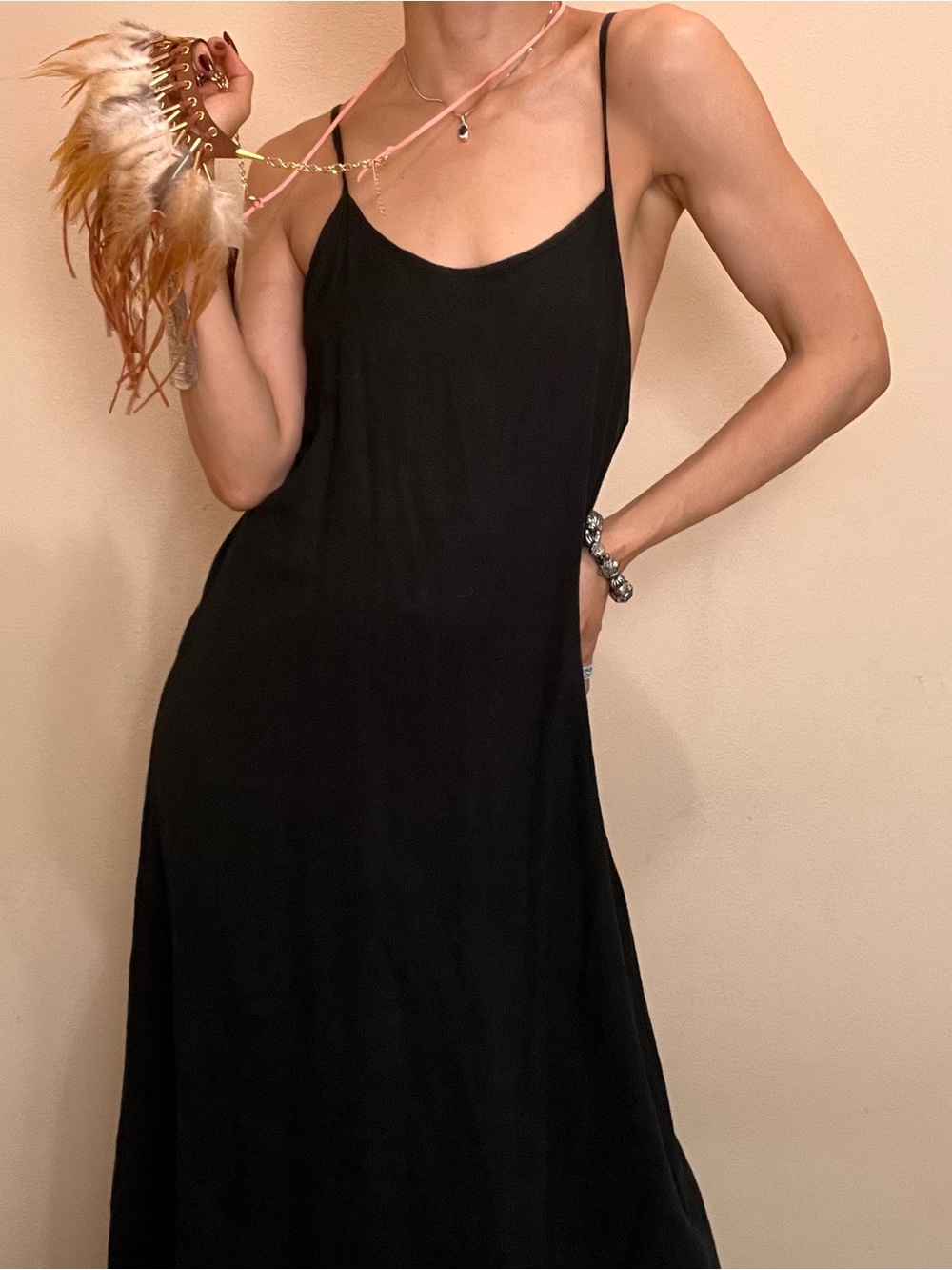 Brand New made in Italy linen maxi dress